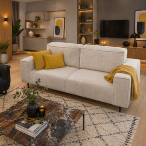 canapé nata déco jaune