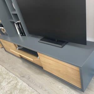 Compotion TV Ref Hache 220 avec bibliothèque Compotion TV Ref Hache 220 avec bibliothèque