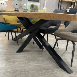 Table Ref Montréal pied étoile métal noir Table Ref Montréal pied étoile métal noir