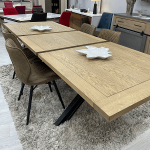 Table Ref Gas pied en X métal noir Table Ref Gas pied en X métal noir