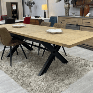 Table Ref Gas pied en X métal noir Table Ref Gas pied en X métal noir